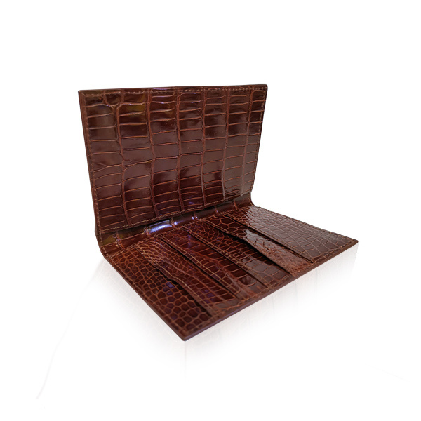 Crocodile Leather Passport Holder Coveti