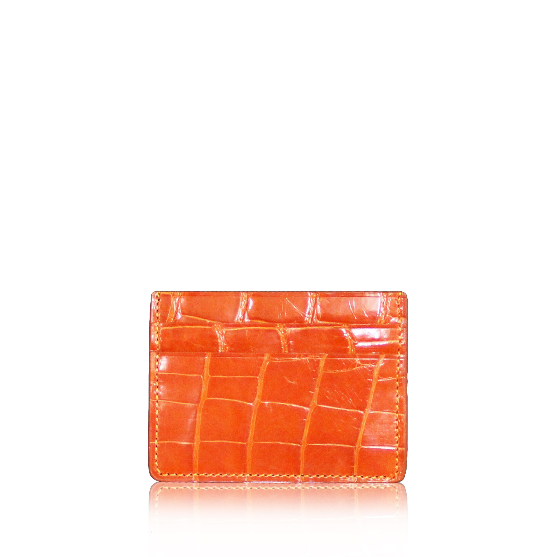 Pierrot Crocodile Leather Cardholder main image 0