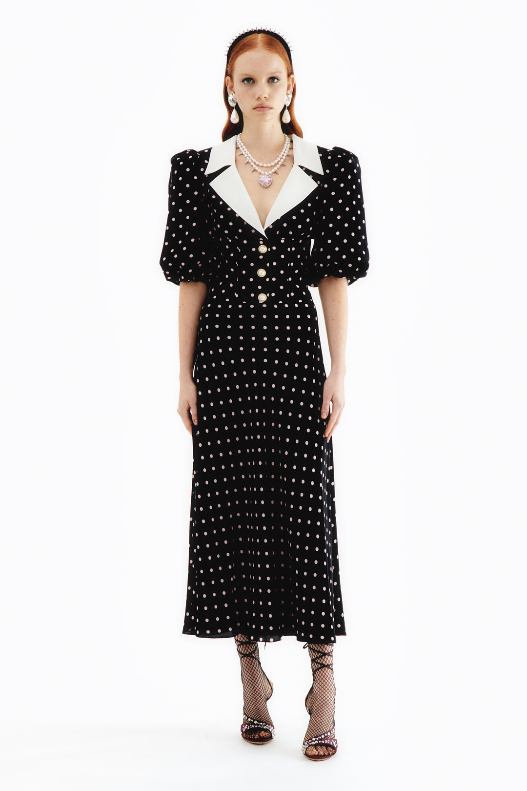 Puffy Polka Dot Dress