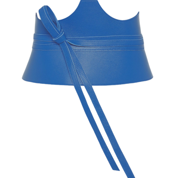 Cut Out Electric Blue Corset Belt Coveti